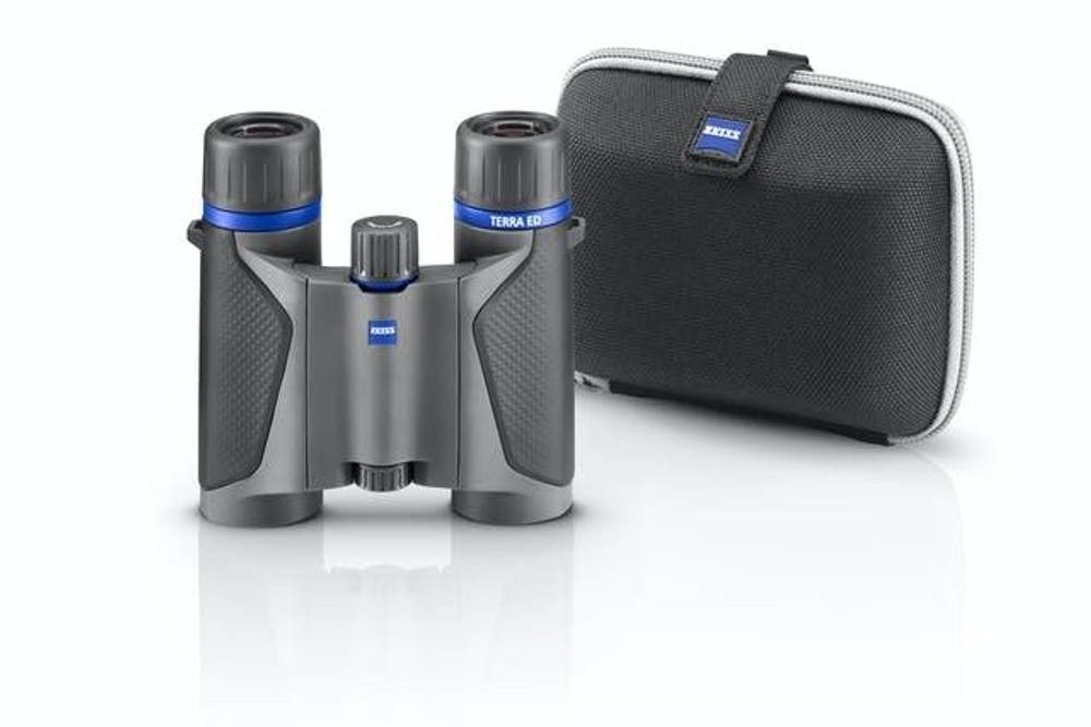 Бинокль Carl Zeiss 8х25 ED Terra черно-серый