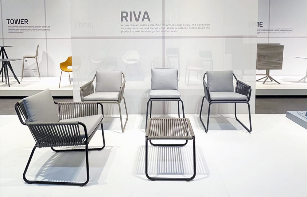Кресло плетеное с подушками Papatya Riva-K Lounge, антрацит, серый
