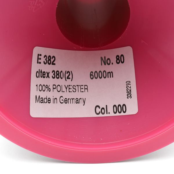 Нить текстурированная Gutermann E 382 (6000 метров), 1 кат. | _000 черный