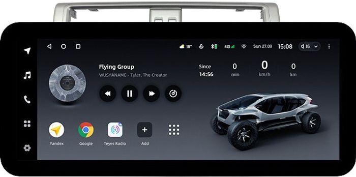 Магнитола для Toyota Land Cruiser Prado 150 2014-2017 (рамка 10 тип 1) - Teyes LUX ONE ROUND монитор 12.3" 2K QLED на Android 10, Быстрая, CarPlay, 4G SIM-слот