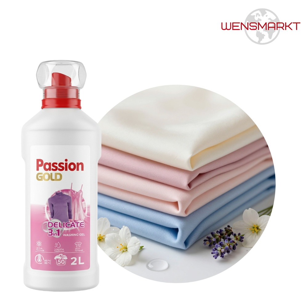 Гель для стирки Passion Gold Delicate 3в1 для деликатных тканей, 2 л (Польша)