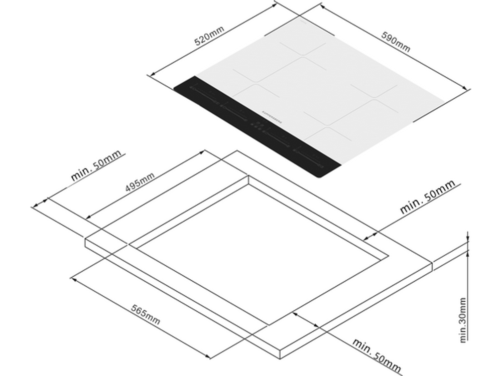 Варочная панель Kuppersberg ICI 622 W индукционная