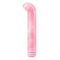 Розовый компактный стеклянный вибратор 12см для стимуляции G-точки BeYourLover Magic Cane VT500A-P