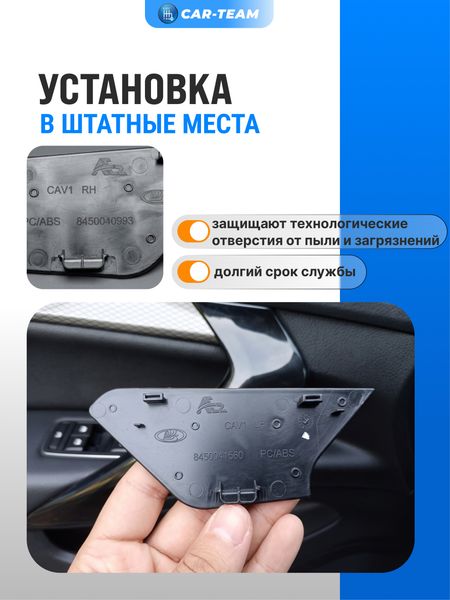 Заглушки внутренних ручек дверей Vesta NG (2шт.)