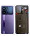 Задняя крышка для Realme GT3 фиолетовая (Purple) со стеклом камеры