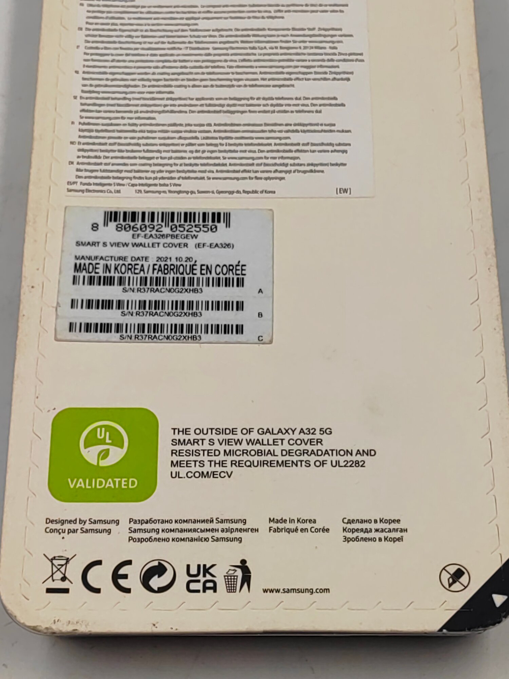 Силиконовый чехол Cover Black для Samsung  Galaxy A32 5G, матовый