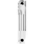 Радиатор алюминиевый ROMMER Profi 350 - 8 секций (подключение боковое, цвет белый)
