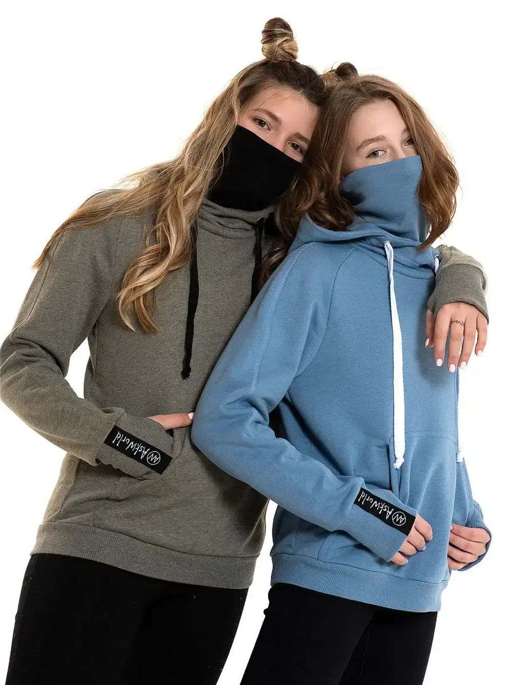 Худи с маской "Ниндзя" Толстовка "Ninja"  без начеса
