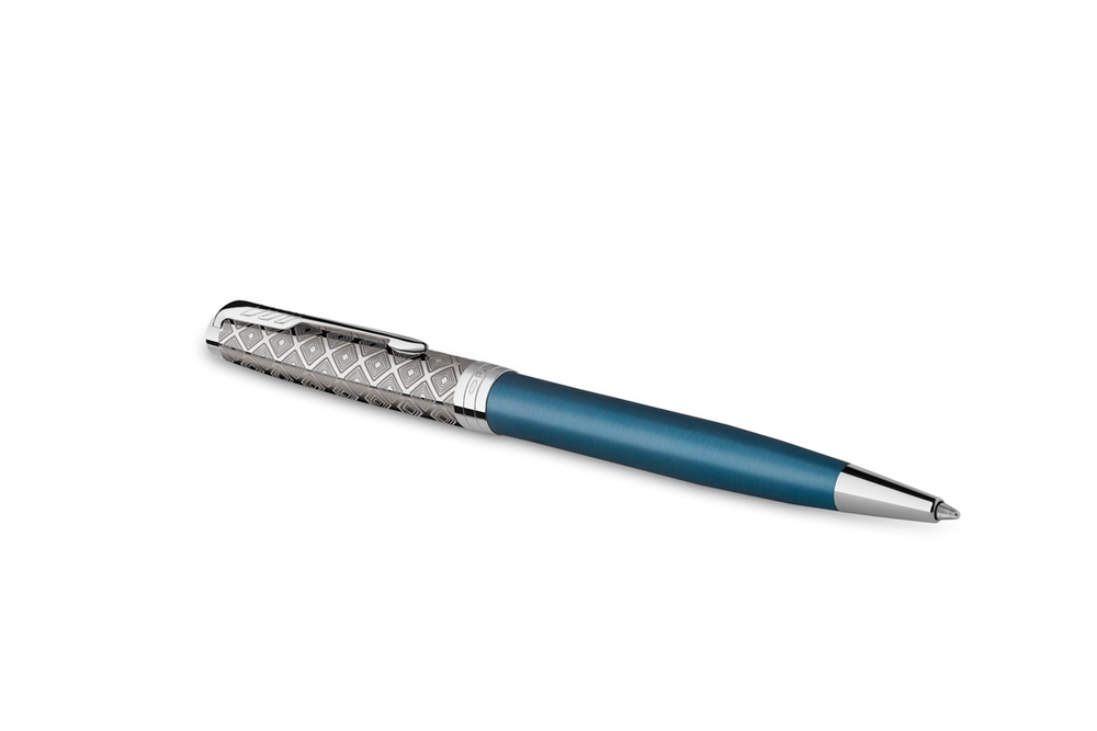 Шариковая ручка Parker Sonnet Premium Refresh BLUE CT 2119649, стержень: M, цвет чернил: black , в подарочной упаковке