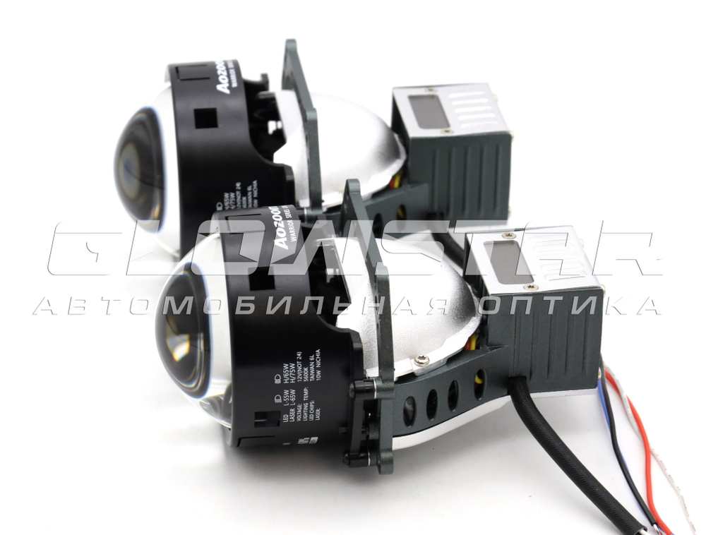 Билед модули Aozoom Black Warrior New 3.0 дюйма, 2 чипа, 5500K, 12V, 55W/65W, крепление 3R (комплект, 2шт)