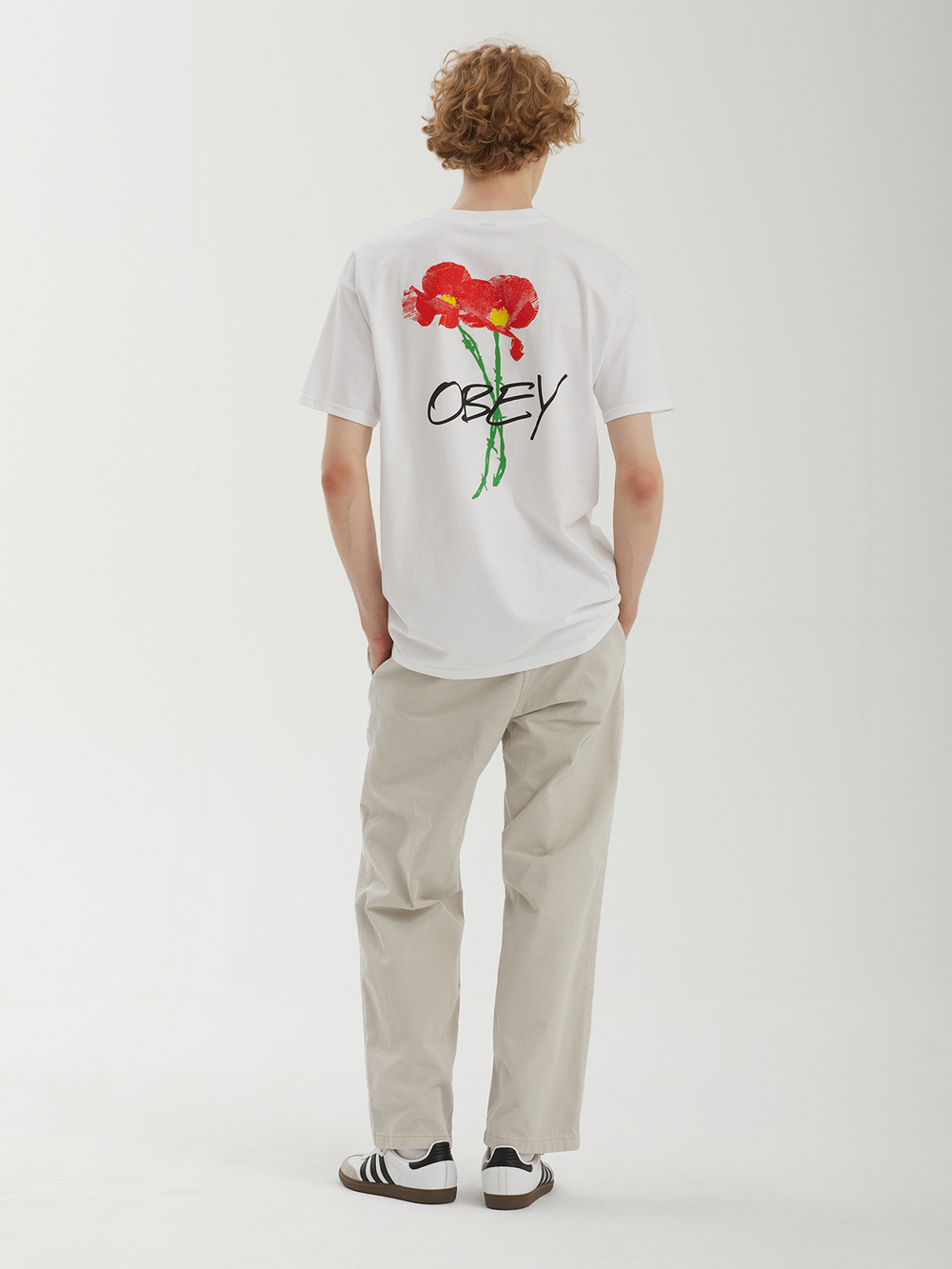 Мужская Футболка Obey Poppies