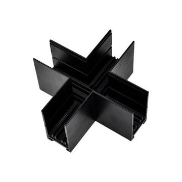 Трековый соединитель Х-образный APL.0283.00.04 чёрный Magnetic track 220 Aployt