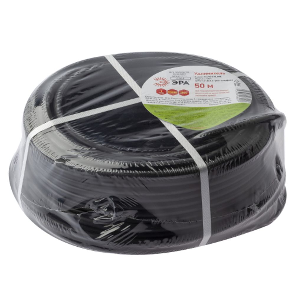 Удлинитель силовой ЭРА UPx-1e-3x1,5-50m-IP44(KG) в бухте с заземлением 1 розетка 50 м КГ 3х1,5мм2 | Электротовары