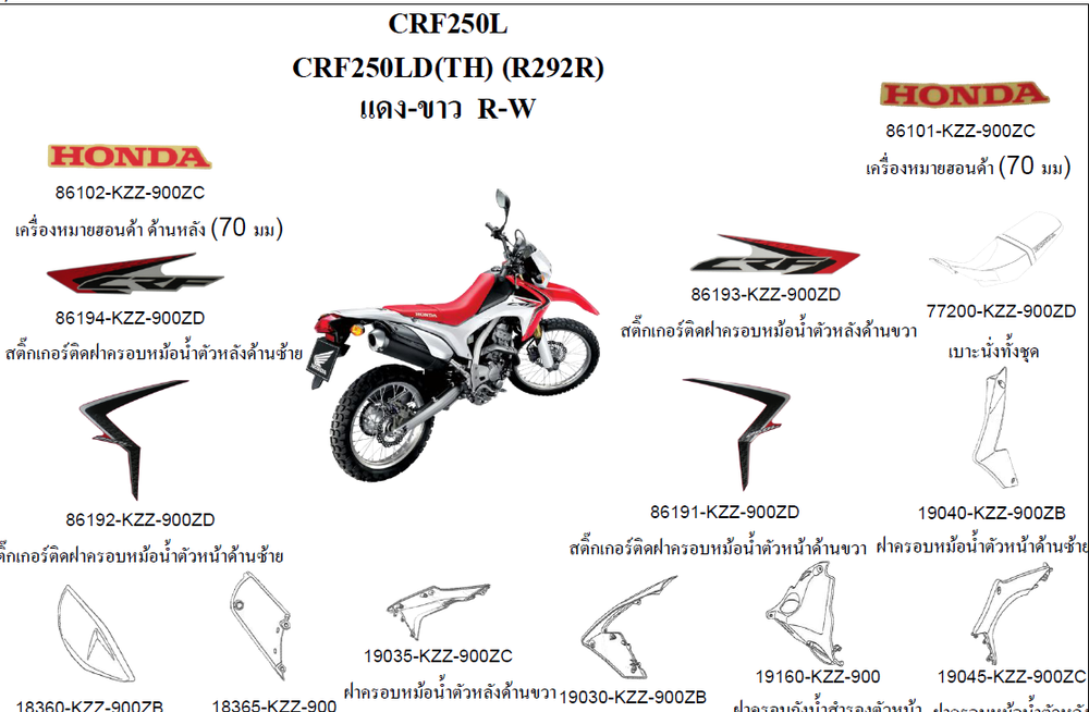 80130-KZZ-900ZC, FENDER, RR NH196 White