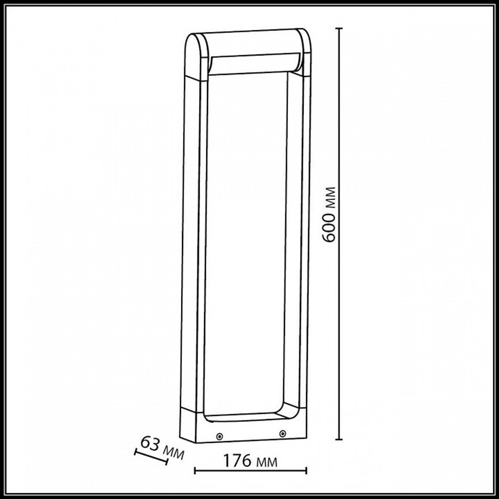 Наземный низкий светильник Odeon Light NATURE 7117/12GL