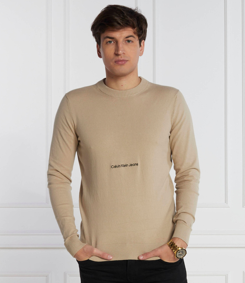 Свитер CALVIN KLEIN JEANS - бежевый(J30J324328)