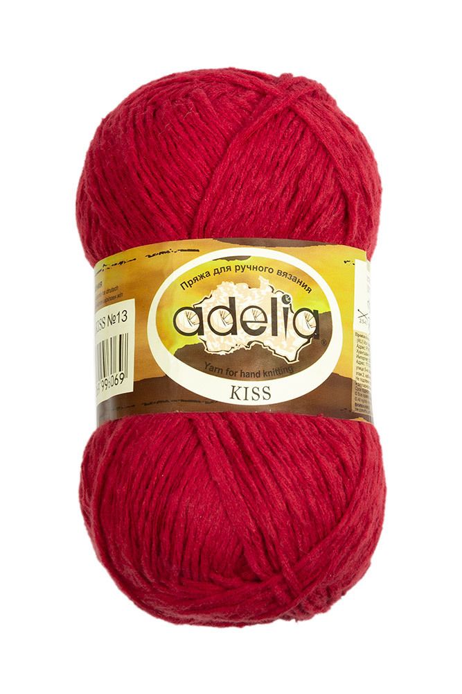 Пряжа Adelia Kiss / уп.10 мот. по 50г, 145м, 13 бордовый Пряжа Adelia Kiss / уп.10 мот. по 50г, 145м, 13 бордовый