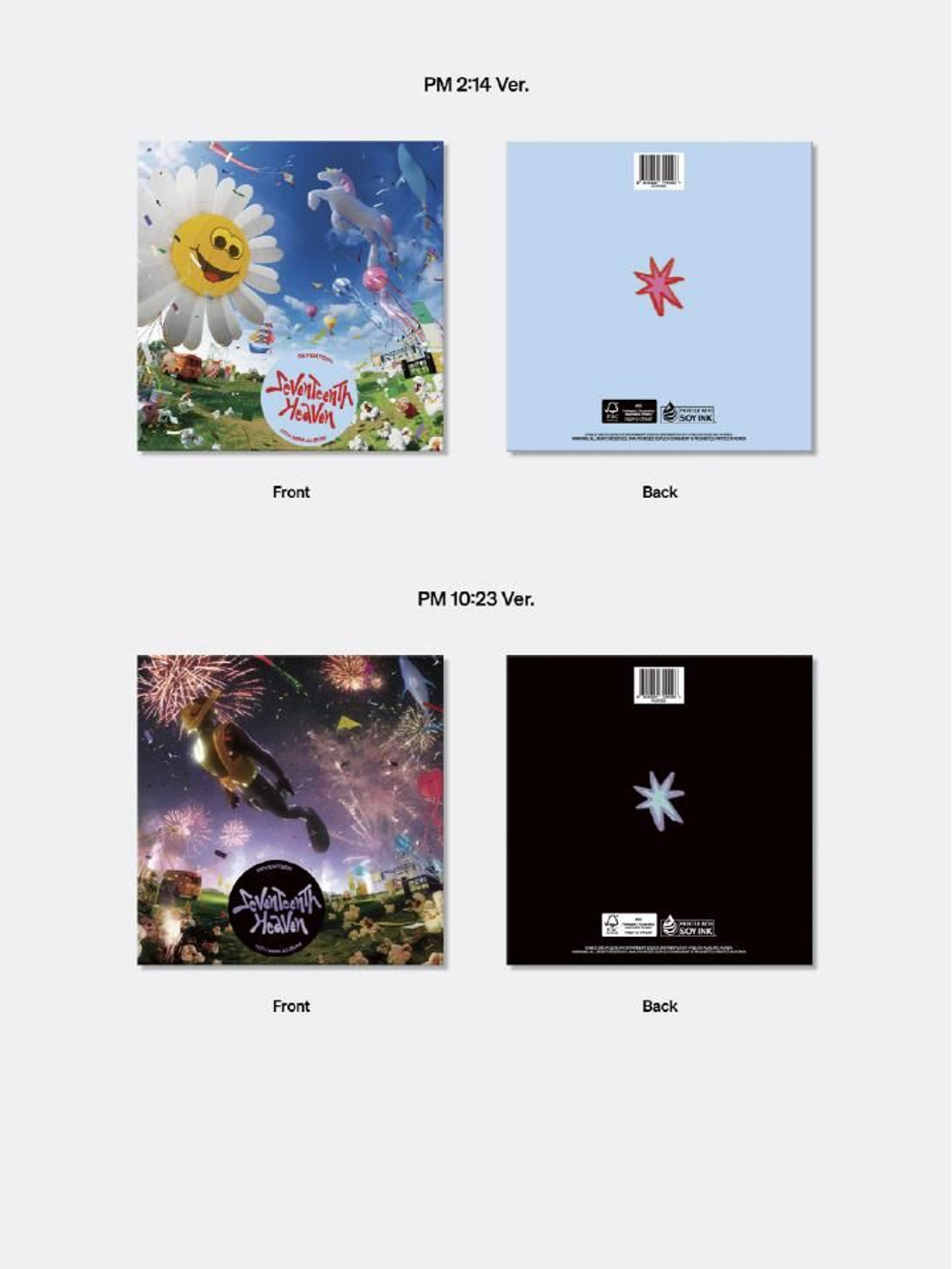 Альбом SEVENTEEN - SEVENTEENTH HEAVEN 11th Mini Album RANDOM Version
