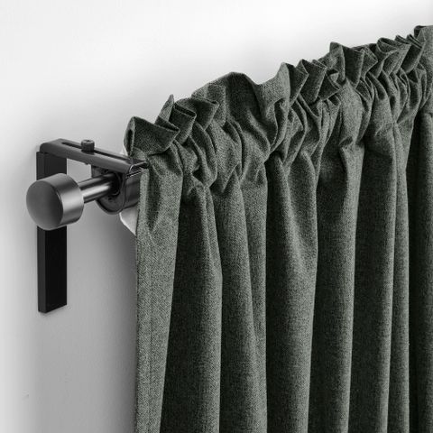 Комплект штор IKEA ROSENMANDEL (РОЗЕНМАНДЕЛ), Темно-зеленый, 135х250 см, 2 шт
