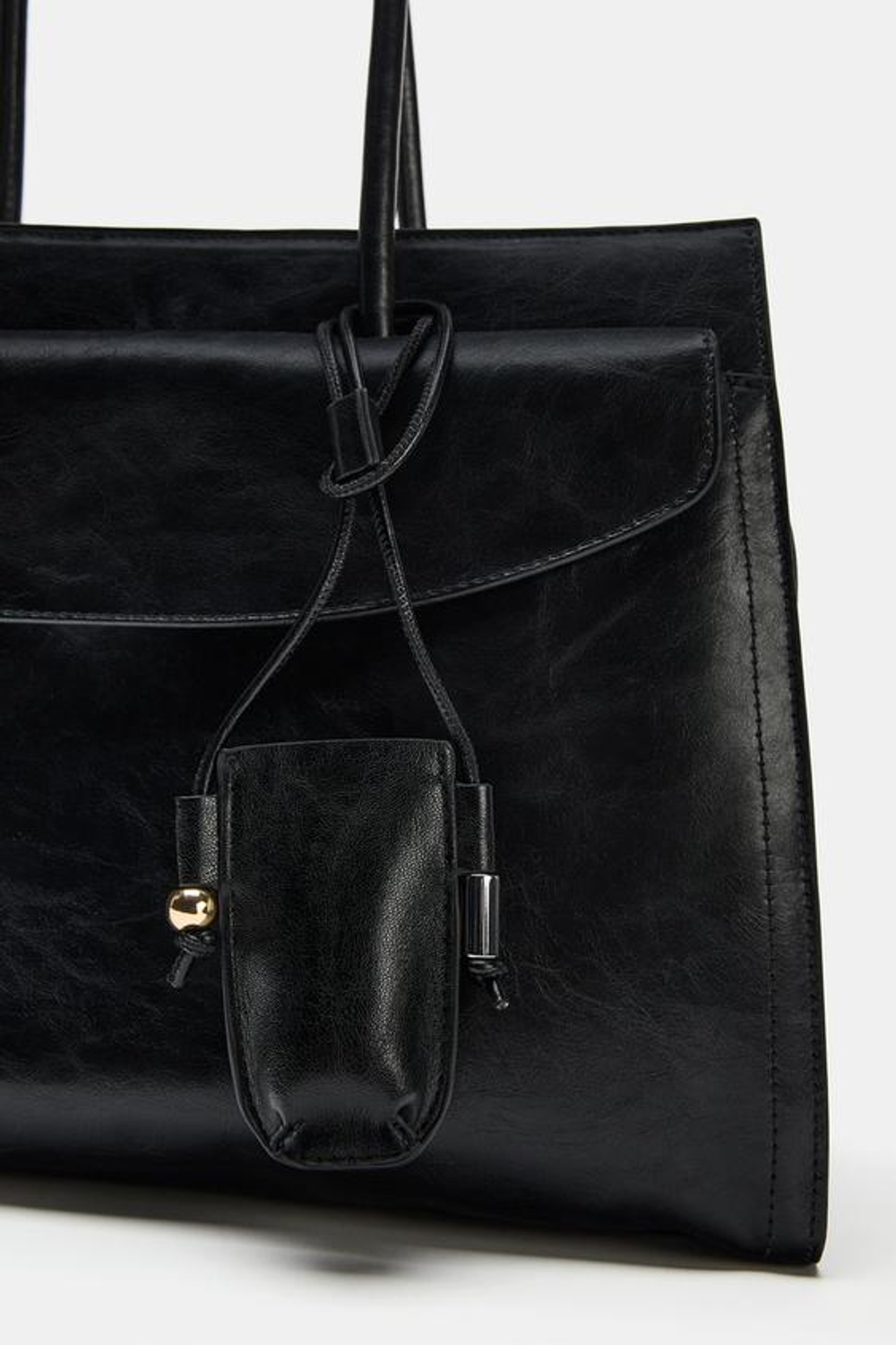 ZARA ПОДВЕСКА-ФУТЛЯР ДЛЯ МИНИ-ПАРФЮМА, ЧЕРНЫЙ