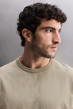 ФУТБОЛКА RELAXED FIT ИЗ ПЛОТНОГО ХЛОПКА — ZARA