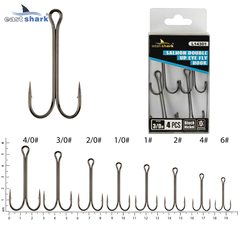 Крючок двойной EastShark Double Hook №3/0 (уп.4 шт)