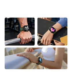 Ремешок зеленого цвета с магнитной фиксацией для смарт часов Apple Watch размером 38, 40, 41 и 42MM, серия Strap (YM Series) от Dux Ducis