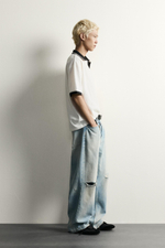 ПОЛО RELAXED FIT С ВЫШИТОЙ НАДПИСЬЮ — ZARA