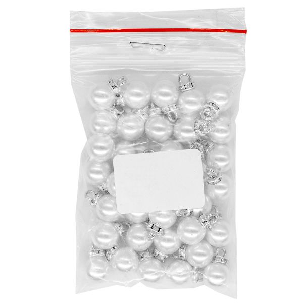 Пуговицы на ножке 16L=10 мм, (white (белый)), GE18, 36 шт
