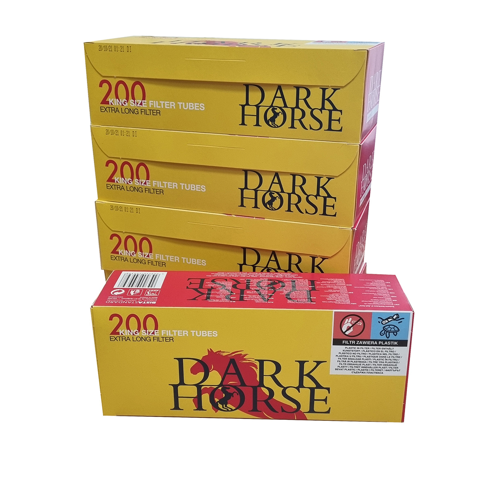 Гильзы для сигарет "Dark Horse" Extra Long Filter 5х200шт (Комплект)