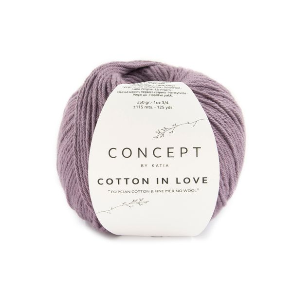 Пряжа Katia (Катя) Cotton in Love / уп.10 мот. по 50 г, 115 м, 5