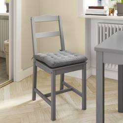 IKEA VIPPÄRT  (ИКЕА ВИППЭРТ)  -  Подушка на стул - тёмно-серый 38x38x6,5 см