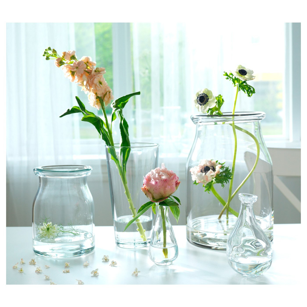 IKEA BEGÄRLIG  (ИКЕА БЕГЭРЛИГ)  -  Ваза - прозрачное стекло 29 см