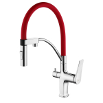 Смеситель для кухни с подключением к фильтру с питьевой водой, Lemark Comfort - LM3074C-Red