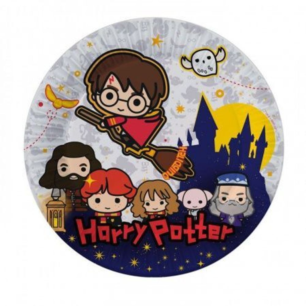 Тарелки  Гарри Поттер Harry Potter Чиби 6шт.