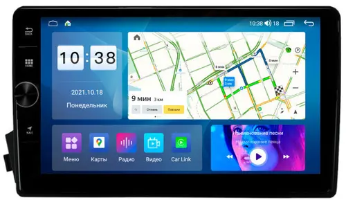 Магнитола для SsangYong Actyon 2005-2010, Kyron, Actyon Sports 2006-2016 - Parafar PF166LUX1FHDAV на Android 13, CarPlay, 4G SIM-слот