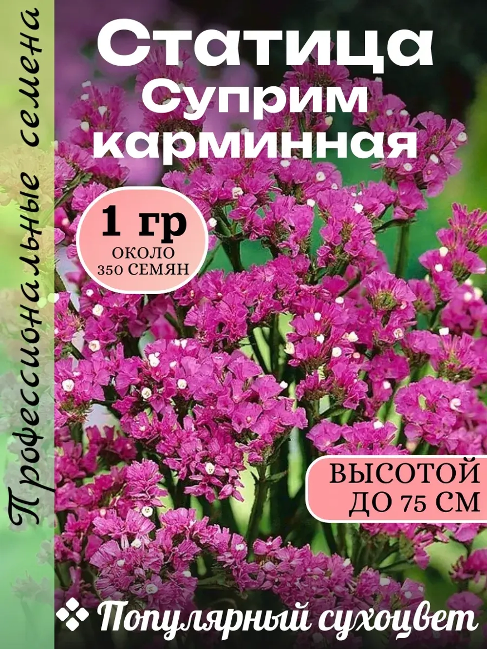 Семена Статица Суприм карминная 1 грамм