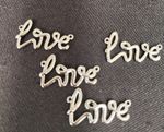 Коннектор "Love" 24 мм цвет серебро, 1 шт.