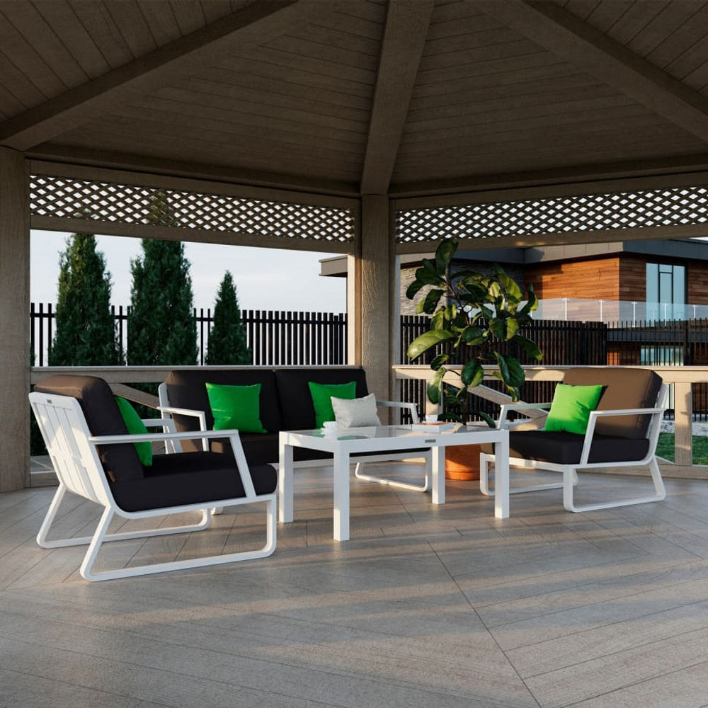 Лаунж зона Ideal Patio ЭСТИВО антрацит - белый каркас