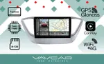 Магнитола для Hyundai Solaris 2 2017-2022, Solaris HS 2024+ - Vaycar VA23-0766-2K на Android 13, Быстрая, 2K QLED, CarPlay,4G SIM-слот