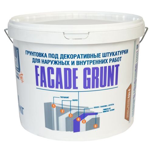 Грунтовка Бергауф Facad Grunt под декоративные штукатурки 14 кг