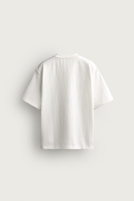 ФУТБОЛКА RELAXED FIT ИЗ РЕЛЬЕФНОЙ ТКАНИ — ZARA · 3992/430