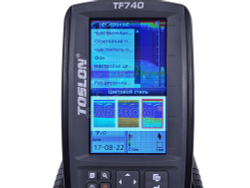 БЕСПРОВОДНОЙ ЦВЕТНОЙ ЭХОЛОТ FISH-FINDER TF-740 LI-ION GPS+XPILOT