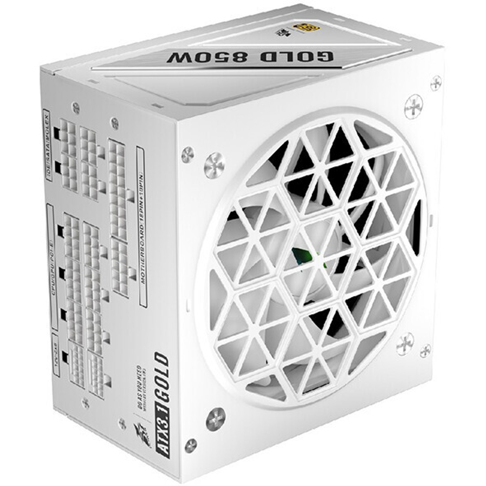 Блок питания 1STPLAYER NGDP 850W White, модульный, 16 Pin PCIe 5.0, 80 PLUS Gold (HA-850BA4-WH)