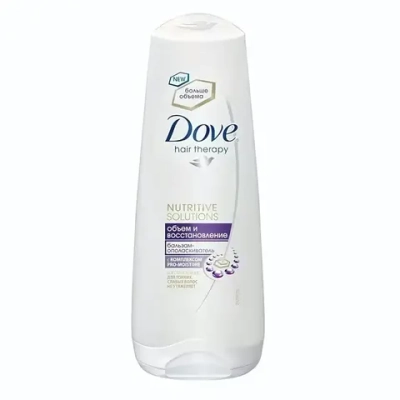 Бальзам-ополаскиватель для волос DOVE HAIR Therapy Обьем и восстановление, 200 мл.