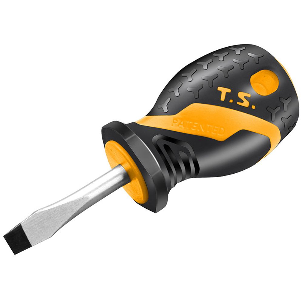 TOLSEN (TT20131) Отвертка шлицевая "GRIPro", Slotted 5,5 мм, 38 мм