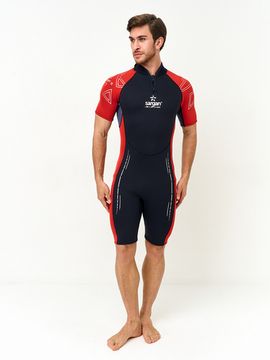 Гидрокостюм Sargan Nero Shorty 2.0 men 2 мм черно-красный