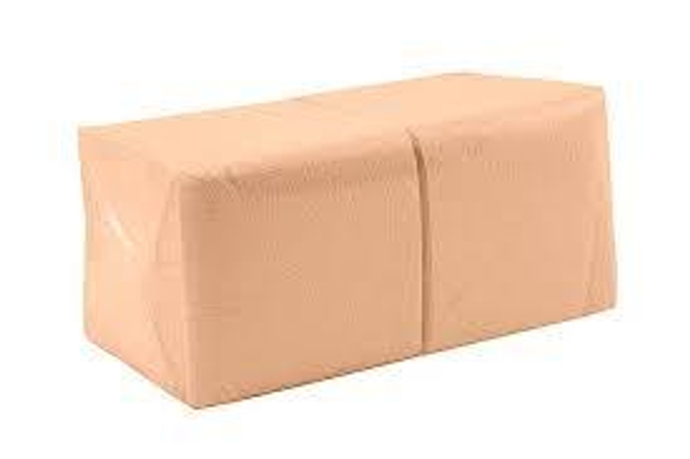 Салфетки бумажные 24*24см Big Pack персик ТП