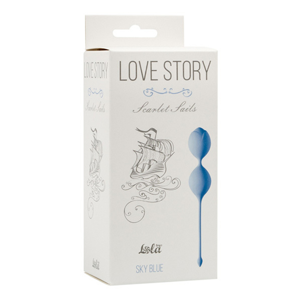 Вагинальные шарики 2,9см Lola Games Love Story Scarlet Sails Sky Blue 3003-04Lola