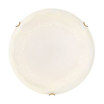 Светильник стекло/белое/золото 7602/BL LED 24Вт 4000K D300 IP20 Snok SN Ammonite Sonex